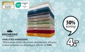 Jysk Karlstad handdoek aanbieding