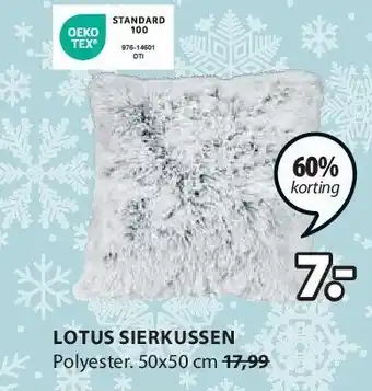Jysk Lotus sierkussen aanbieding