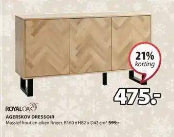 Jysk Agerskov dressoir aanbieding