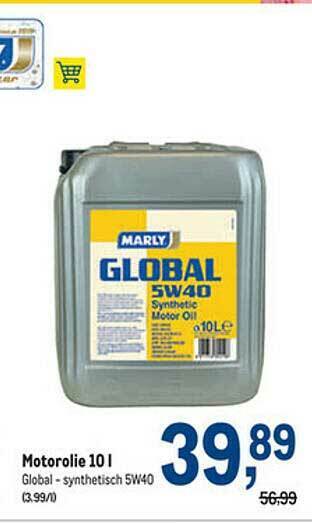 Makro Motorolie 10 L aanbieding