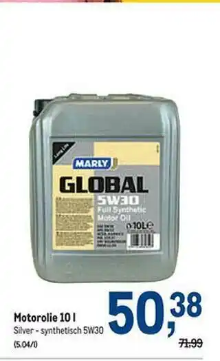 Makro Motorolie 10 L aanbieding