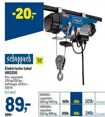 Makro Elektrische Takel aanbieding