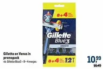 Gillette en venus gillette blue3 - 8 + 4 mesjes