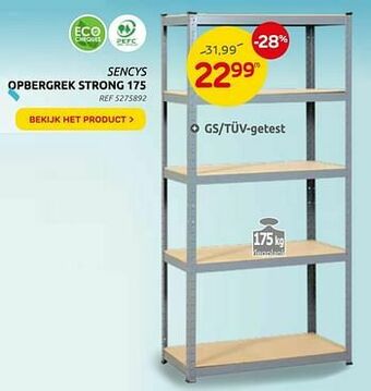 Brico Opbergrek strong 175 aanbieding