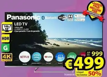 ElectroStock Panasonic led tv tx58hx810e aanbieding