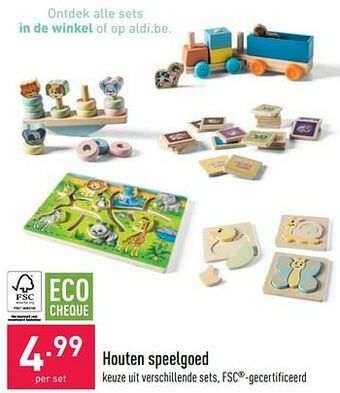 ALDI Houten speelgoed aanbieding