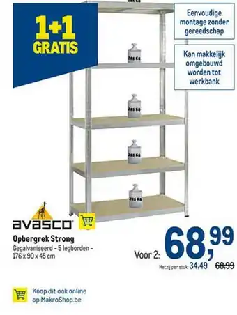 Makro Opbergrek Strong aanbieding