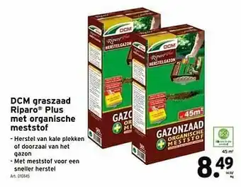 GAMMA Dcm graszaad riparo plus met organische meststof aanbieding