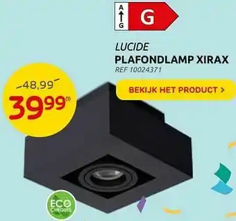 Brico Lucide plafondlamp xirax aanbieding