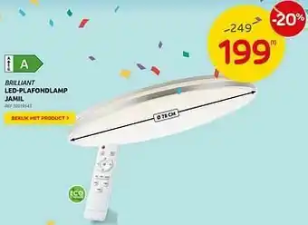 Brico Brilliant led-plafondlamp jamil aanbieding