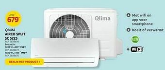 Brico Qlima airco split sc 5225 aanbieding