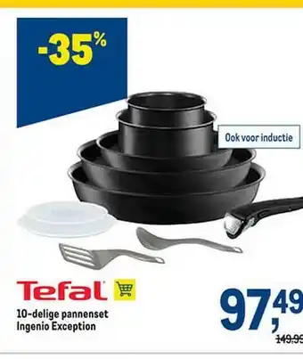 Makro Tefal 10-delige Pannenset aanbieding