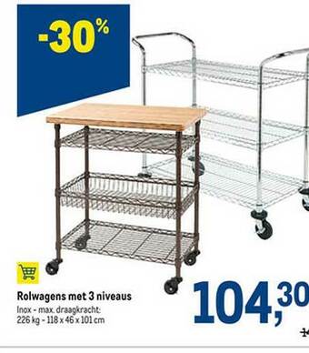 Rolwagens Met 3 Niveaus