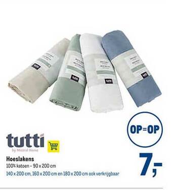 Makro Hoeslakens aanbieding