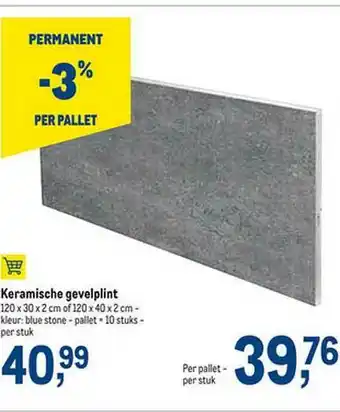 Makro Keramische Gevelplint aanbieding