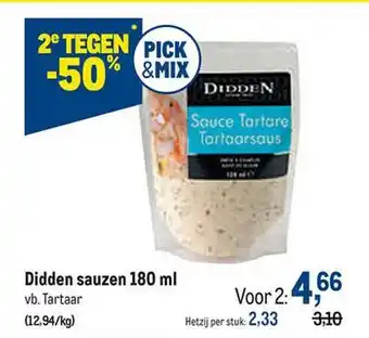 Makro Didden Sauzen aanbieding