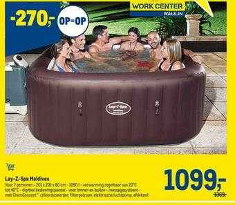 Makro Lay-z Spa Maldives aanbieding