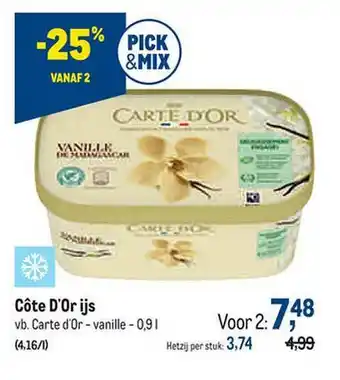 Makro Côte D'or Ijs aanbieding
