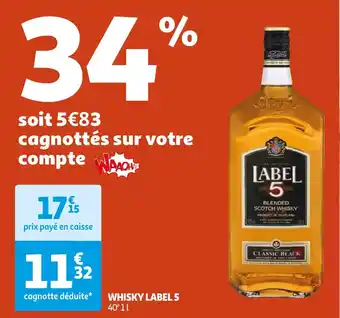 Auchan WHISKY LABEL 5 aanbieding