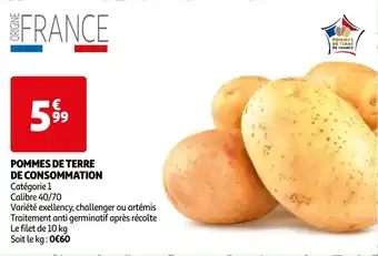 Auchan POMMES DE TERRE DE CONSOMMATION aanbieding