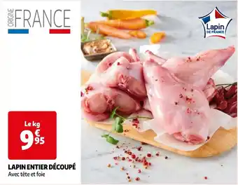 LAPIN ENTIER DÉCOUPÉ