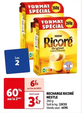 Auchan RECHARGE RICORÉ NESTLE aanbieding