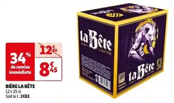 Auchan BIÈRE LA BÊTE aanbieding