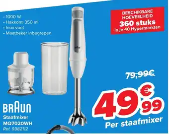 Carrefour Staafmixer MQ7020WH aanbieding