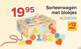 Euroshop Sorteerwagen met blokjes aanbieding