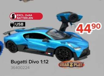 Euroshop Bugatti Divo 1:12 aanbieding