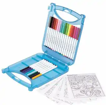 Bol.com Crayola create & colour - koffer set - supertips afwasbare viltstiften - creatieve activiteit en cadeau voor kinderen, 4+ aanbieding