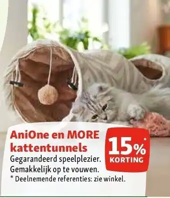 Maxi Zoo Anione en more kattentunnels aanbieding