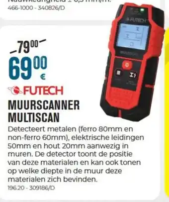 Meno FUTECH MUURSCANNER MULTISCAN aanbieding