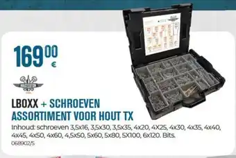 Meno LBOXX + SCHROEVEN ASSORTIMENT VOOR HOUT TX aanbieding