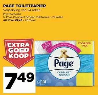 Jumbo Page compleet schoon toiletpapier aanbieding