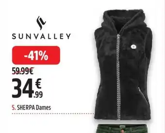 Intersport SHERPA ZONDER MOUWEN ZERBY DAMES aanbieding
