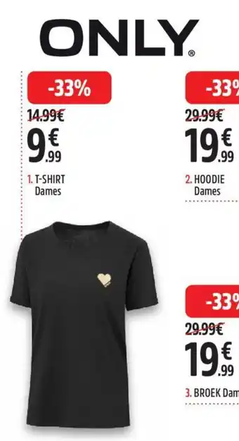 T-SHIRT KORTE MOUWEN ONLKITA LOGO TOP DAMES