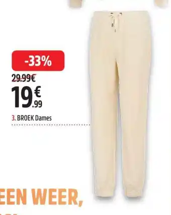 Intersport BROEK ONLDREAM DAMES aanbieding