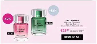 Karl Lagerfeld Fleur de Pivoine of Bois de Cyprès 50mL
