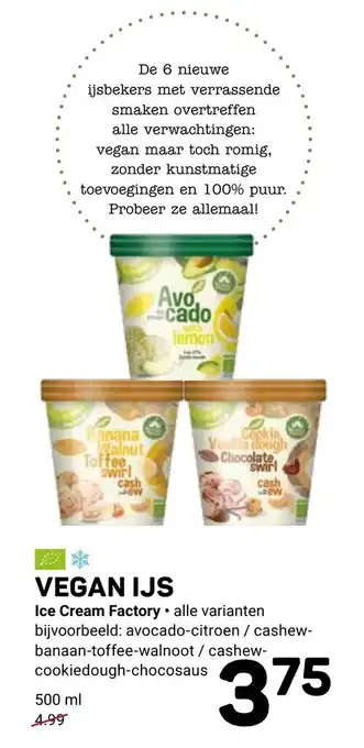 Ekoplaza Vegan IJS Ice Cream Factory aanbieding