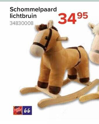 Euroshop Schommelpaard lichtbruin aanbieding