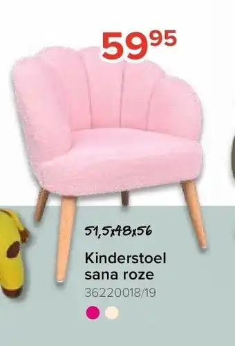 Euroshop Kinderstoel sana roze aanbieding