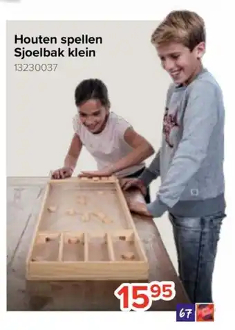Euroshop Houten spellen Sjoelbak klein aanbieding