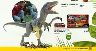 Supra Bazar Kolossale blauwe velociraptor aanbieding
