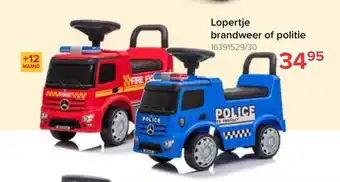 Euroshop Lopertje brandweer of politie aanbieding