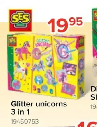 Glitter unicorns 3 in 1