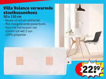 Kruidvat Villa Volance verwarmde stoelkussenhoes 50 x 110 cm aanbieding