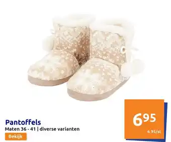 Action Pantoffels Maten 36-41 aanbieding