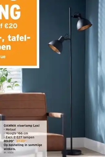 GAMMA Gamma vloerlamp lexi aanbieding