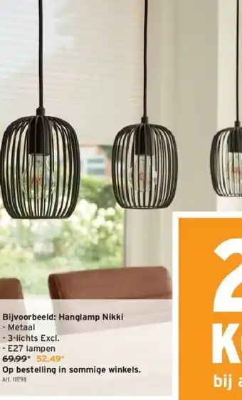 GAMMA Hanglamp nikki aanbieding